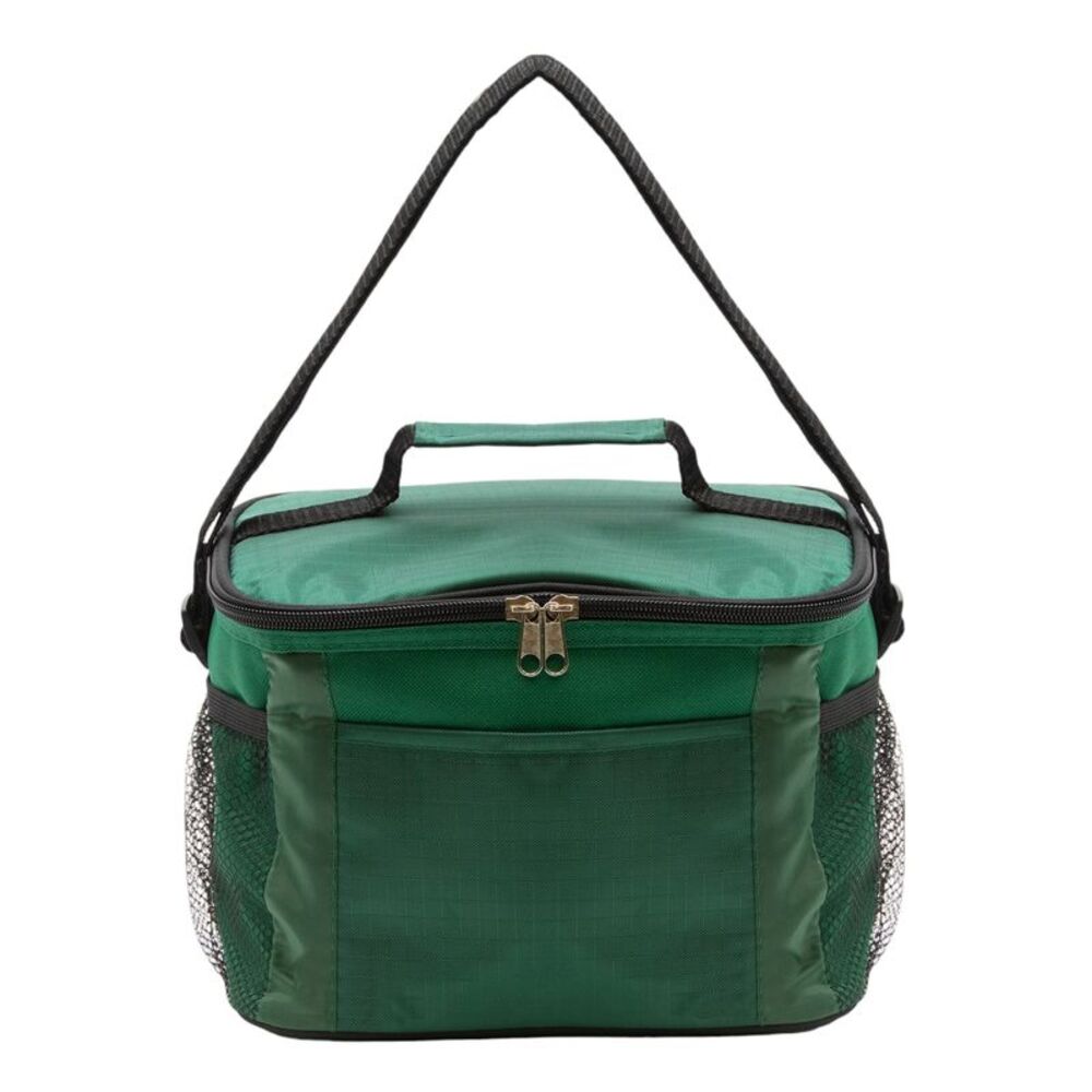 Insulated Thermal Soft Sided Lunch Box (10"x8"x6") Cooler Tote Bag, Hunter Green